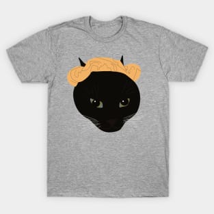 Orange Scrunchie Cat T-Shirt